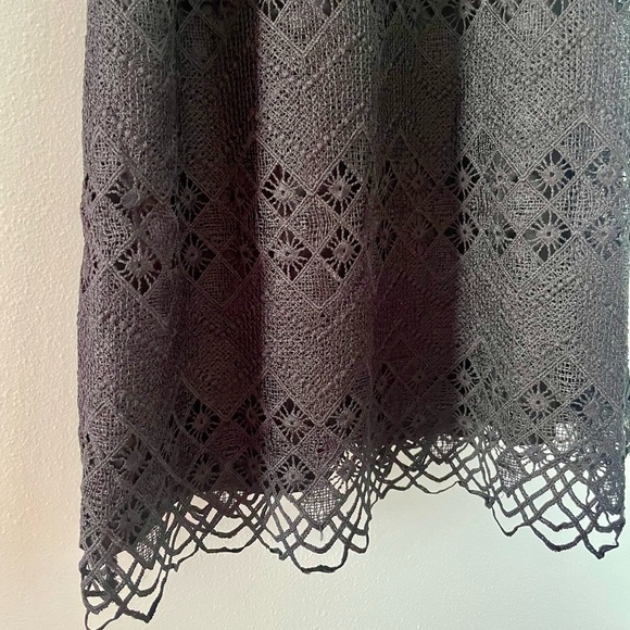 Aster the label Black Lace Sleeveless shift mini Dress size large - Picture 10 of 10